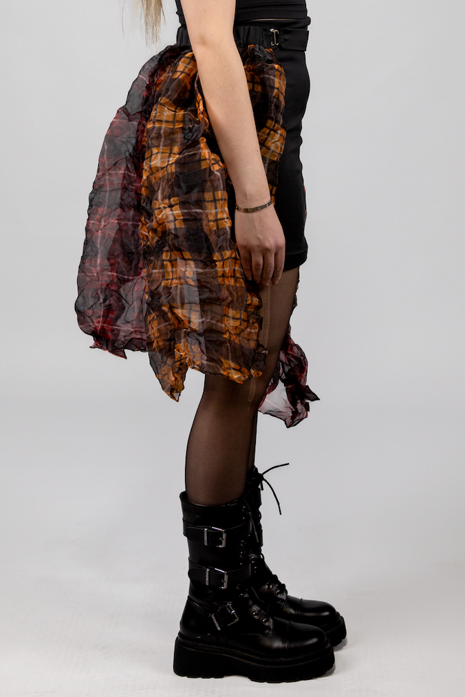 CINTURON ASIMETRICO TARTAN