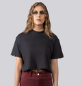 CROP TOP AMPLIO CON MANGAS CON CORTES