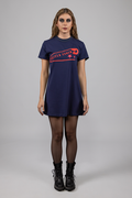 Vestido T-Shirt oversize navy